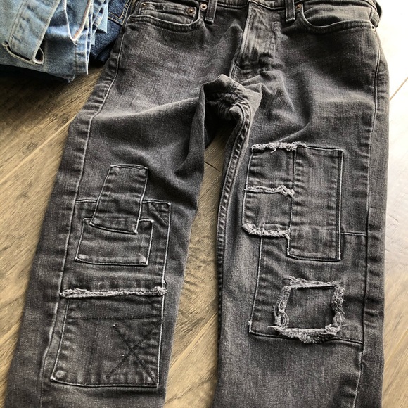 Dark Wash Patchwork Hollister Jeans - Picture 8 of 8